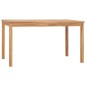 vidaXL Conjunto de comedor de jardín 7 piezas madera maciza de teca