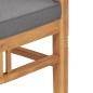 vidaXL Set de comedor de jardín 5 pzas y cojines madera maciza de teca vidaXL Set de comedor de jardín 5 pzas y cojines madera maciza de teca