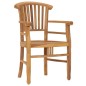 vidaXL Conjunto de comedor de jardín 3 piezas madera maciza de teca