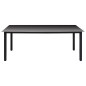 vidaXL Juego de comedor para jardín 7 piezas negro y marrón