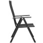vidaXL Juego de comedor de jardín 9 piezas negro y marrón vidaXL Juego de comedor de jardín 9 piezas negro y marrón