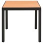 vidaXL Juego de comedor para jardín 3 piezas negro y marrón vidaXL Juego de comedor para jardín 3 piezas negro y marrón