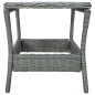 vidaXL Set muebles jardín 2 pzas ratán sintético gris claro y cojines vidaXL Set muebles jardín 2 pzas ratán sintético gris claro y cojines