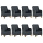 vidaXL Set comedor jardín 9 pzas cojines ratán sintético gris oscuro vidaXL Set comedor jardín 9 pzas cojines ratán sintético gris oscuro