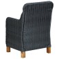 vidaXL Set comedor jardín 9 pzas cojines ratán sintético gris oscuro vidaXL Set comedor jardín 9 pzas cojines ratán sintético gris oscuro