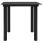 vidaXL Juego de comedor para jardín 3 piezas ratán sintético y vidrio vidaXL Juego de comedor para jardín 3 piezas ratán sintético y vidrio