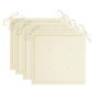 vidaXL Sillas de comedor jardín con cojines 3 uds madera maciza acacia
