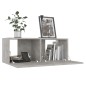 vidaXL Set de muebles de salón 4 pzas madera ingeniería gris hormigón