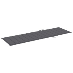 vidaXL Tumbona de jardín con cojín madera maciza de acacia 