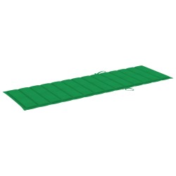 vidaXL Tumbona de jardín con cojín madera maciza de acacia 