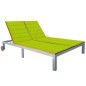vidaXL Tumbona 2 personas con cojín madera maciza de acacia y acero vidaXL Tumbona 2 personas con cojín madera maciza de acacia y acero