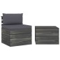 vidaXL Muebles de jardín de palets 2 piezas cojines madera de pino vidaXL Muebles de jardín de palets 2 piezas cojines madera de pino