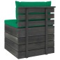 vidaXL Sofá de palets de jardín 4 plazas y cojines madera maciza pino vidaXL Sofá de palets de jardín 4 plazas y cojines madera maciza pino