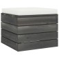 vidaXL Muebles de jardín de palets 4 piezas cojines madera maciza pino