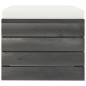 vidaXL Muebles de jardín de palets 4 piezas cojines madera maciza pino