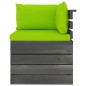 vidaXL Muebles de palés de jardín 5 piezas cojines madera maciza pino vidaXL Muebles de palés de jardín 5 piezas cojines madera maciza pino