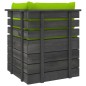 vidaXL Muebles de palés de jardín 5 piezas cojines madera maciza pino vidaXL Muebles de palés de jardín 5 piezas cojines madera maciza pino