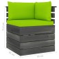 vidaXL Muebles de palés de jardín 5 piezas cojines madera maciza pino vidaXL Muebles de palés de jardín 5 piezas cojines madera maciza pino