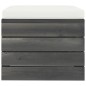 vidaXL Muebles de jardín de palets 3 piezas cojines madera maciza pino