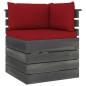 vidaXL Muebles de jardín de palets 3 piezas cojines madera maciza pino vidaXL Muebles de jardín de palets 3 piezas cojines madera maciza pino
