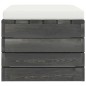vidaXL Muebles de jardín de palets 3 piezas cojines madera maciza pino