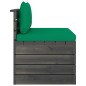 vidaXL Muebles de jardín de palets 3 piezas cojines madera maciza pino vidaXL Muebles de jardín de palets 3 piezas cojines madera maciza pino