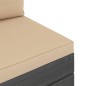 vidaXL Muebles de palés de jardín 5 piezas cojines madera maciza pino vidaXL Muebles de palés de jardín 5 piezas cojines madera maciza pino