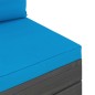 vidaXL Muebles de palets de jardín 6 piezas cojines madera maciza pino vidaXL Muebles de palets de jardín 6 piezas cojines madera maciza pino