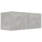 vidaXL Set muebles de salón TV 6 pzas madera ingeniería gris hormigón