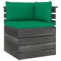 vidaXL Muebles de palets de jardín 7 piezas cojines madera maciza pino vidaXL Muebles de palets de jardín 7 piezas cojines madera maciza pino