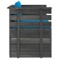 vidaXL Muebles de palets para jardín 7 pzas cojines madera maciza pino vidaXL Muebles de palets para jardín 7 pzas cojines madera maciza pino