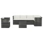 vidaXL Muebles de palets para jardín 7 pzas cojines madera maciza pino vidaXL Muebles de palets para jardín 7 pzas cojines madera maciza pino