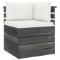 vidaXL Muebles de palets para jardín 7 pzas cojines madera maciza pino vidaXL Muebles de palets para jardín 7 pzas cojines madera maciza pino