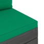 vidaXL Muebles de palets de jardín 10 pzas cojines madera maciza pino vidaXL Muebles de palets de jardín 10 pzas cojines madera maciza pino