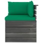 vidaXL Muebles de palets de jardín 10 pzas cojines madera maciza pino vidaXL Muebles de palets de jardín 10 pzas cojines madera maciza pino