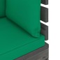 vidaXL Muebles de palets de jardín 10 pzas cojines madera maciza pino vidaXL Muebles de palets de jardín 10 pzas cojines madera maciza pino