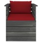 vidaXL Muebles de palets para jardín 7 pzas cojines madera maciza pino vidaXL Muebles de palets para jardín 7 pzas cojines madera maciza pino