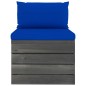 vidaXL Muebles de palets para jardín 9 pzas cojines madera maciza pino vidaXL Muebles de palets para jardín 9 pzas cojines madera maciza pino