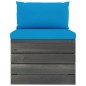 vidaXL Muebles de palets para jardín 9 pzas cojines madera maciza pino vidaXL Muebles de palets para jardín 9 pzas cojines madera maciza pino