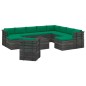 vidaXL Muebles de palets de jardín 12 pzas cojines madera maciza pino vidaXL Muebles de palets de jardín 12 pzas cojines madera maciza pino