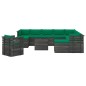 vidaXL Muebles de palets de jardín 12 pzas cojines madera maciza pino vidaXL Muebles de palets de jardín 12 pzas cojines madera maciza pino