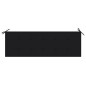vidaXL Banco Batavia madera maciza de teca con cojín negro 150 cm vidaXL Banco Batavia madera maciza de teca con cojín negro 150 cm