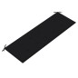 vidaXL Banco Batavia madera maciza de teca con cojín negro 150 cm vidaXL Banco Batavia madera maciza de teca con cojín negro 150 cm