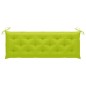 vidaXL Banco Batavia madera maciza teca y cojín verde brillante 150 cm vidaXL Banco Batavia madera maciza teca y cojín verde brillante 150 cm