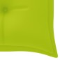vidaXL Banco Batavia madera maciza teca y cojín verde brillante 150 cm vidaXL Banco Batavia madera maciza teca y cojín verde brillante 150 cm