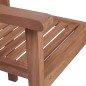 vidaXL Sillas de jardín 2 uds madera maciza de teca con cojines azules vidaXL Sillas de jardín 2 uds madera maciza de teca con cojines azules