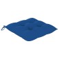 vidaXL Sillas de jardín 2 uds madera maciza de teca con cojines azules vidaXL Sillas de jardín 2 uds madera maciza de teca con cojines azules