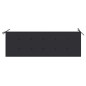 vidaXL Banco Batavia madera maciza teca con cojín gris antracita 150cm vidaXL Banco Batavia madera maciza teca con cojín gris antracita 150cm