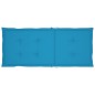 vidaXL Sillas de jardín 2 uds con cojines azules madera maciza de teca vidaXL Sillas de jardín 2 uds con cojines azules madera maciza de teca