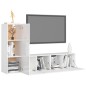 vidaXL Set de muebles de salón 3 pzas madera ingeniería blanco brillo vidaXL Set de muebles de salón 3 pzas madera ingeniería blanco brillo